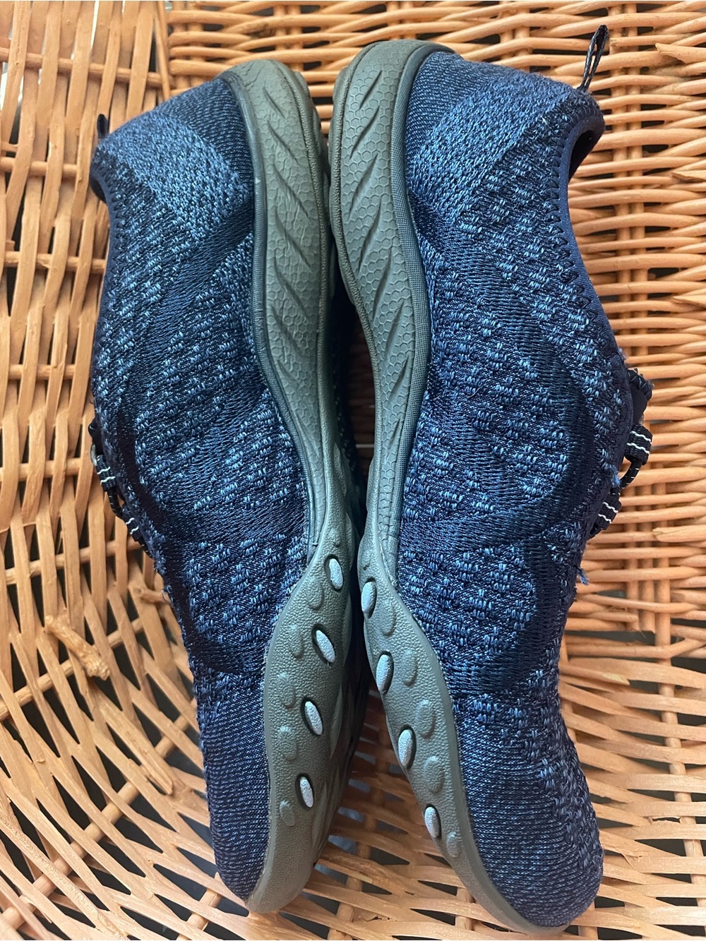 Skechers Navy Slip-On Knit Athletic Shoes - Picture 5 of 5